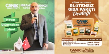 Canik Belediyesi'nden Çölyak Hastalarına Destek 